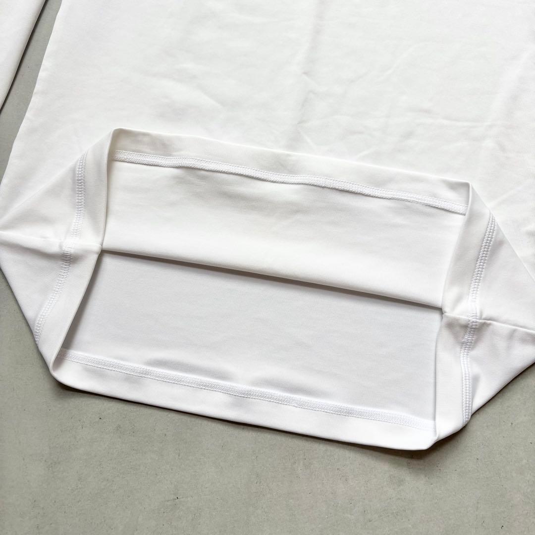 【美品】Russeluno ラッセルノ ロゴプリント 長袖モックネックシャツ L