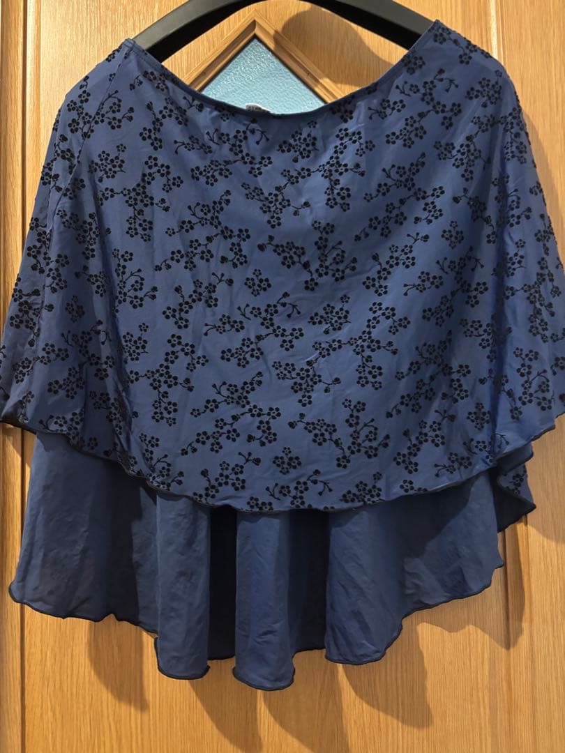 L sizeスカート付きWear moi ウェアモア七分袖レオタード肩出し