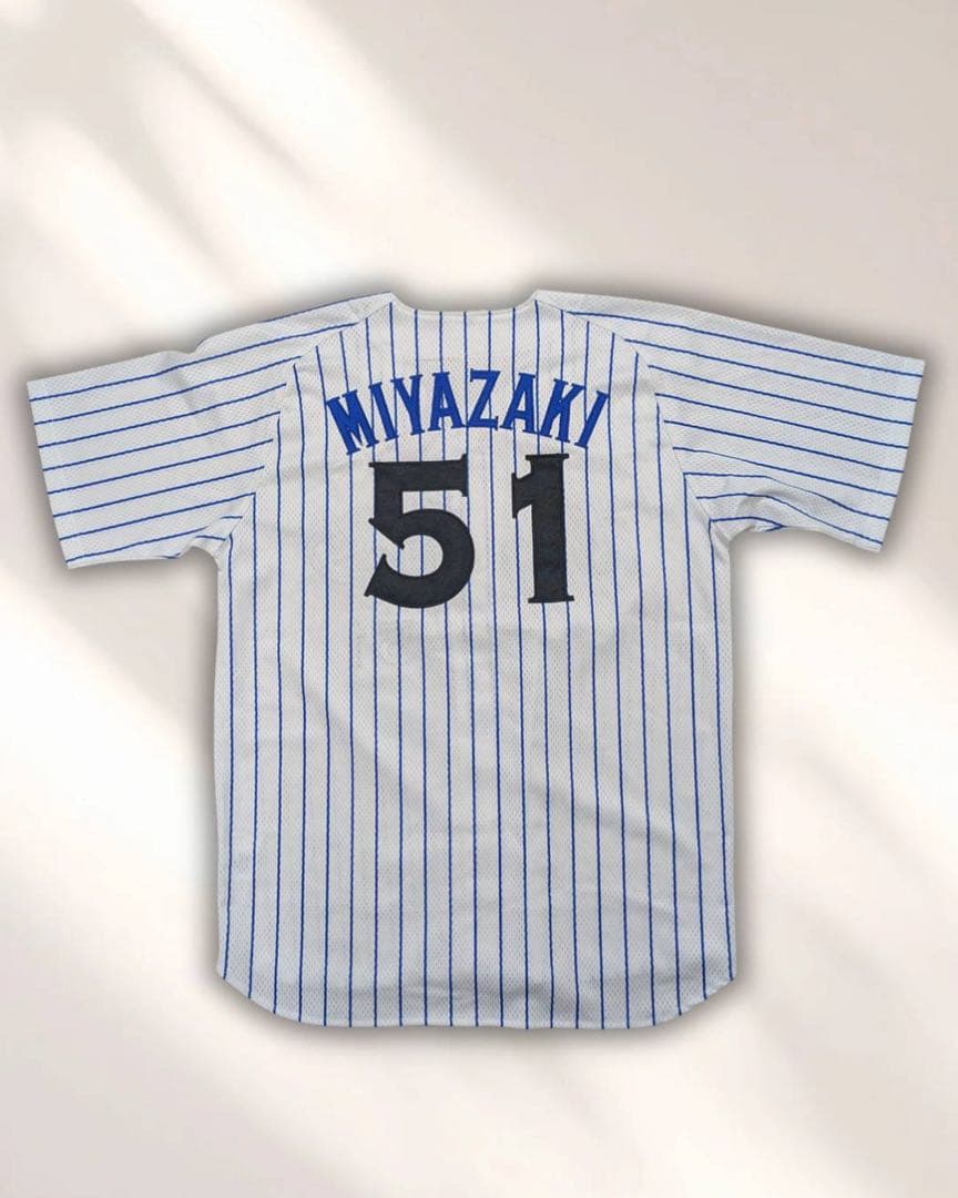 横浜DeNAベイスターズ 宮﨑敏郎選手 #51 1998年ホーム復刻ユニフォーム