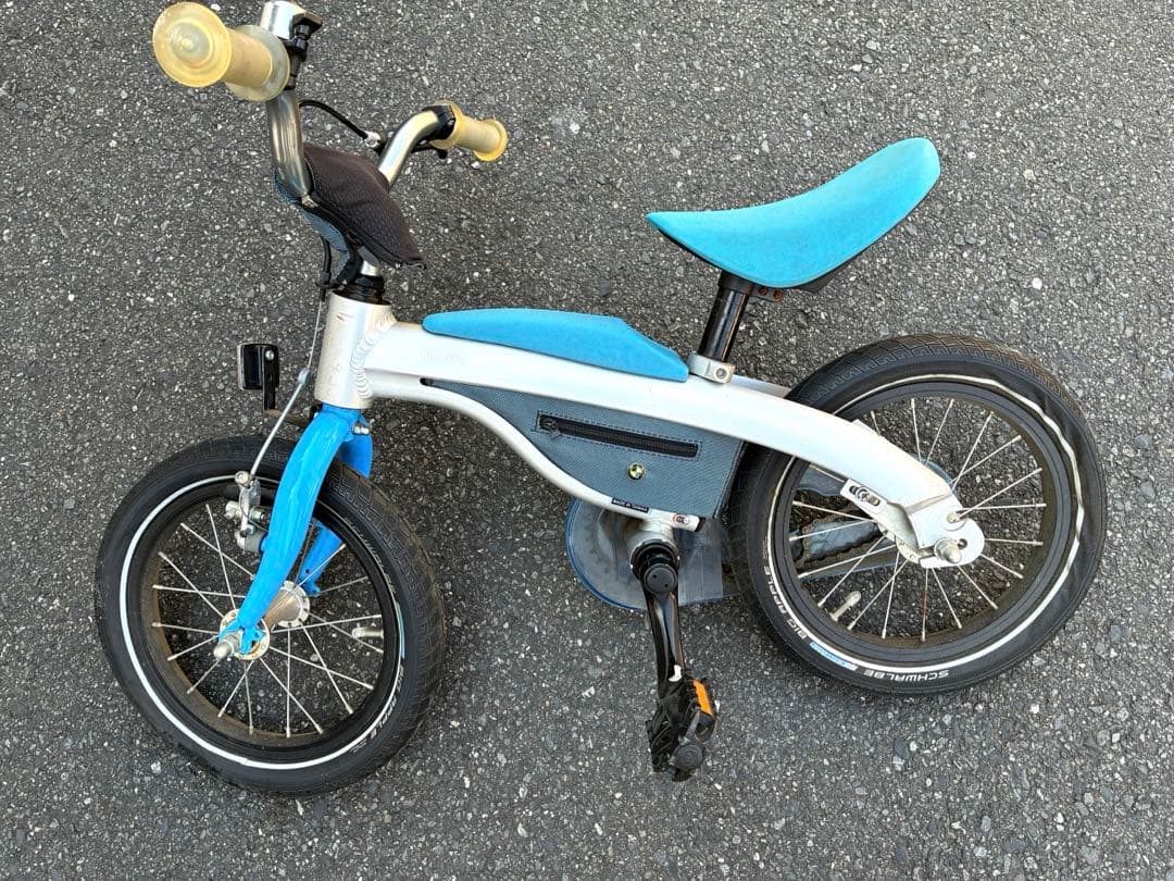 メルセデス・ベンツ 16インチキッズバイク ブルー　16型子供用自転車 青色
