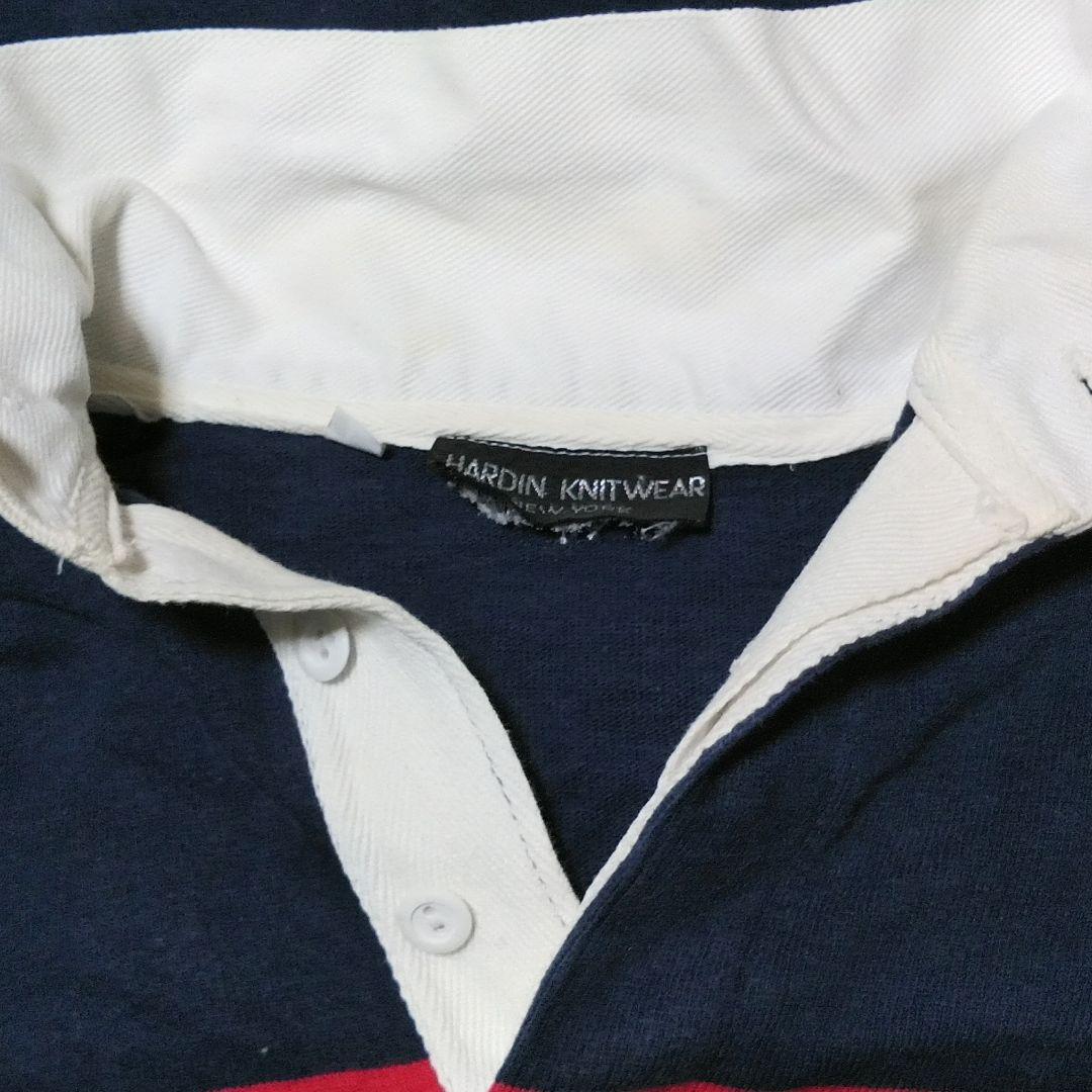 HARDIN KNITWEAR RUGBY ラガーシャツ L 90s vtg