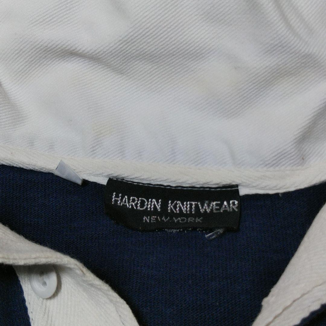 HARDIN KNITWEAR RUGBY ラガーシャツ L 90s vtg