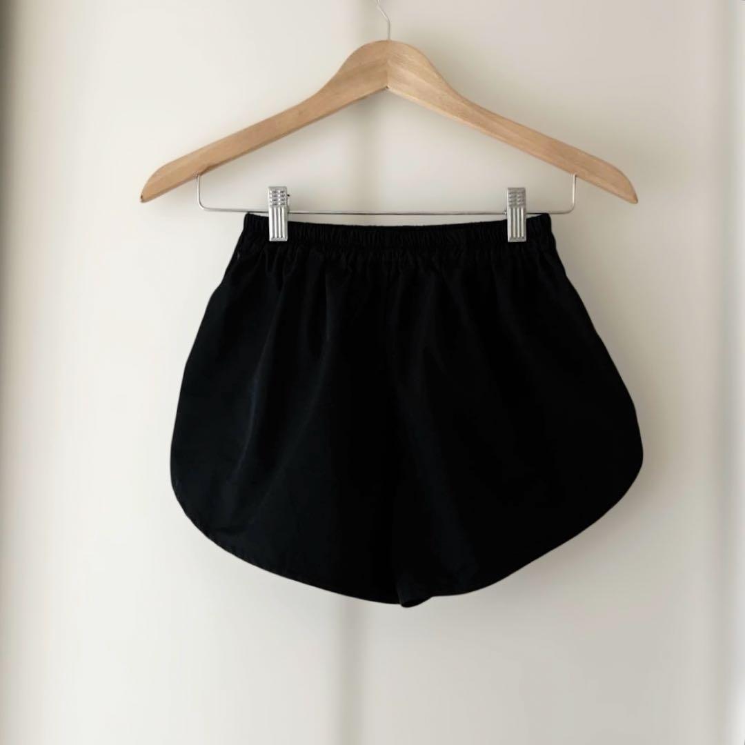 messiah バレエショートパンツ シルバーのロゴ付き　Mサイズ　ブラック