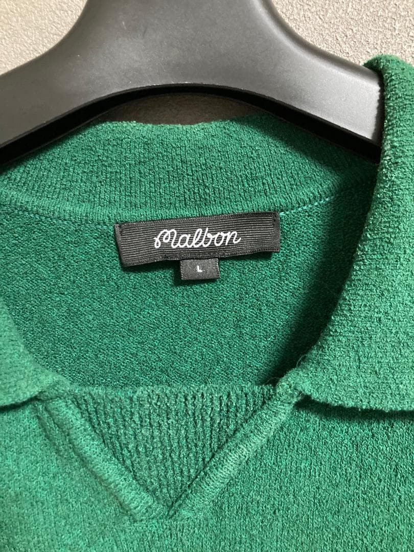 MALBON GOLF タオル地 ロゴ ポロシャツ Tシャツ