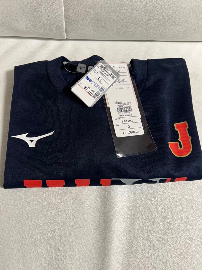 WBC2026 侍ジャパン チーム着用Tシャツ ＸＬサイズ