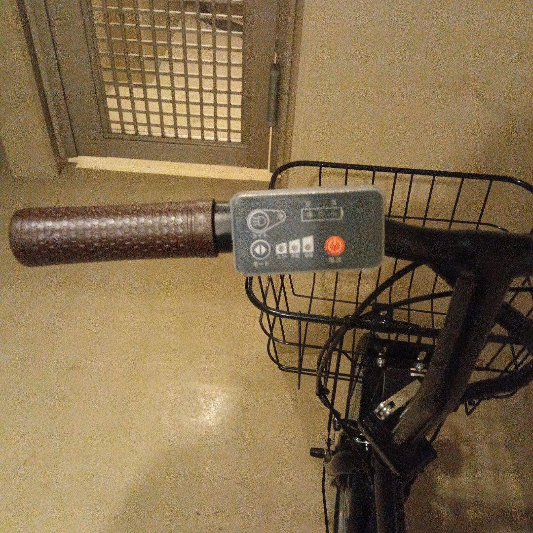 電動アシスト自転車 ブラウンシート・バスケット付き