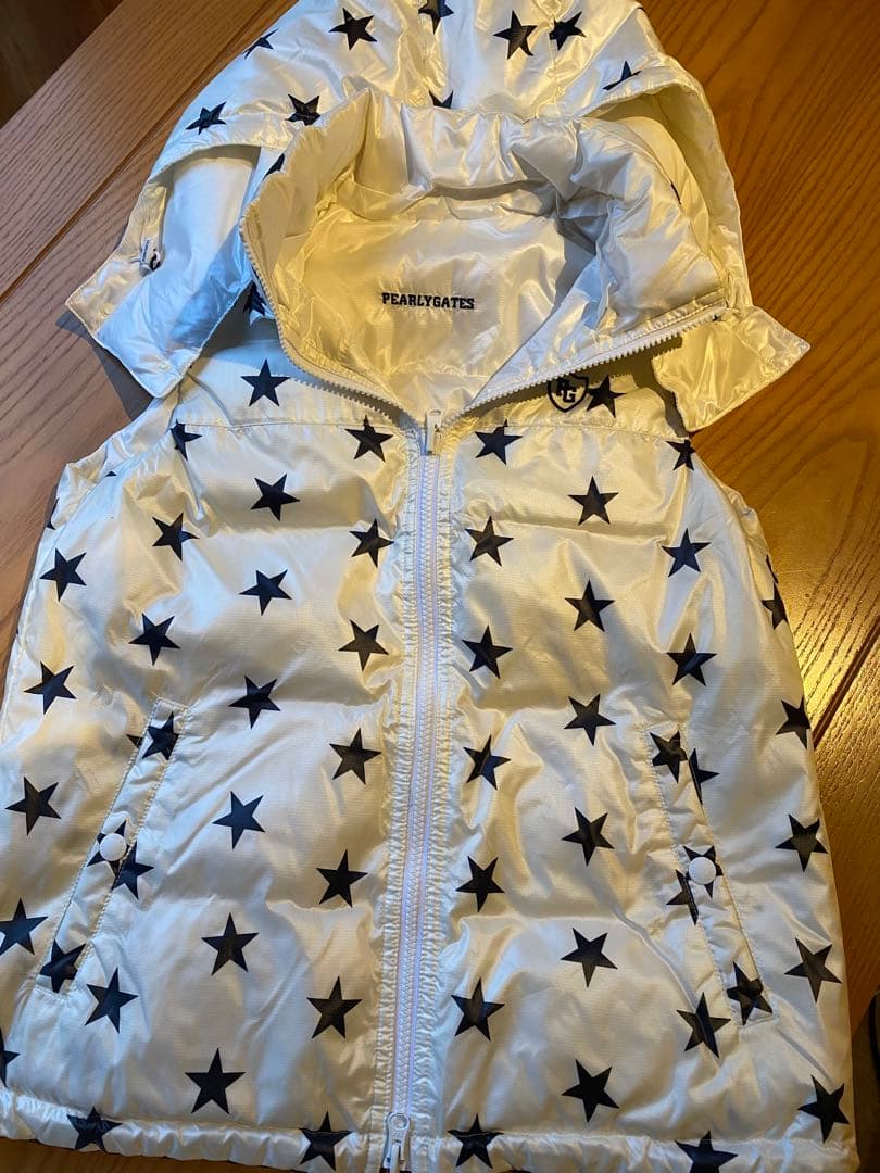 美品☆PEARLY GATESリバーシブルダウンベスト