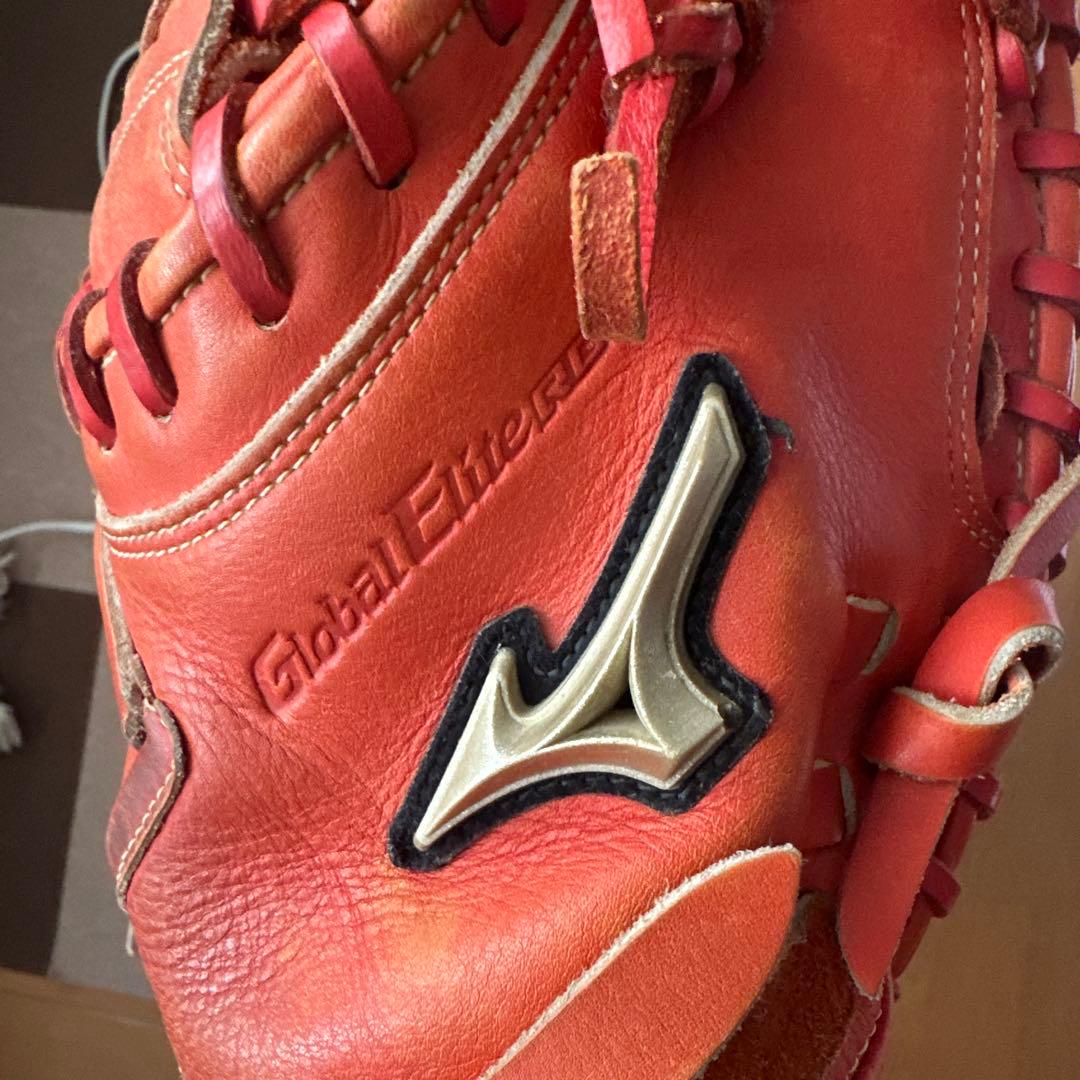 Mizuno Global Elite軟式 オレンジグローブ