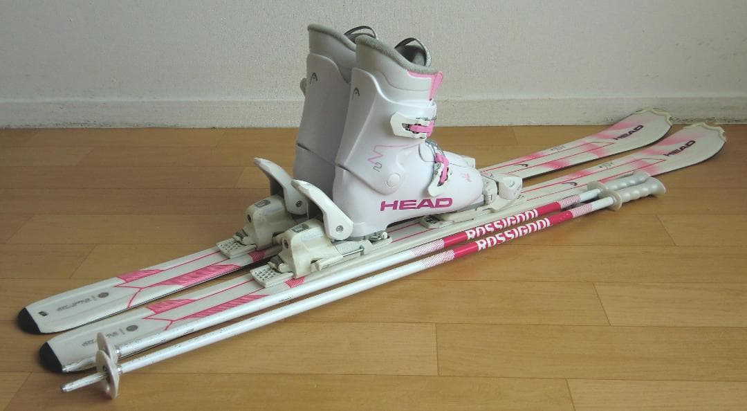 ■■送料無料■HEAD■ジュニア用スキーセット■板127靴22.5■WAX済■■