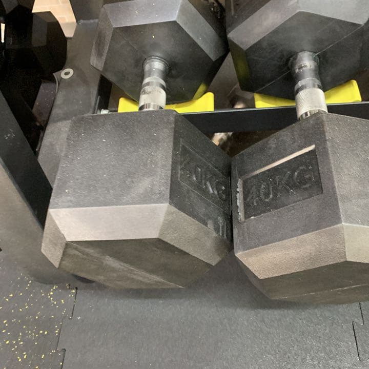ヘックス  ラバーダンベル　　22.5kg 27.5kg 各2個