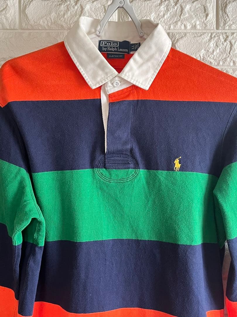 【古着】Polo by Ralph Lauren ラガーシャツXLサイズ