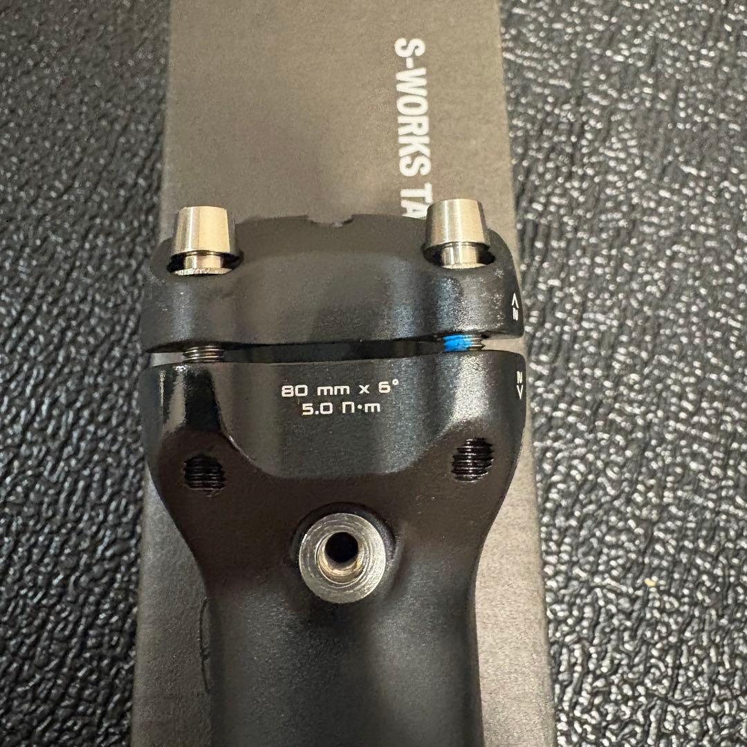 美品S-WORKS TARMAC STEM BLK 31.8X80 6D ステム