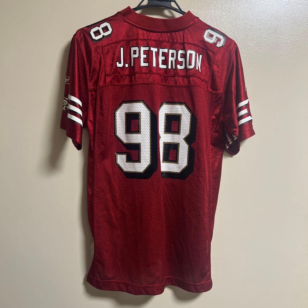 nfl reebok 47ers J.PETERSON レプリカジャージ