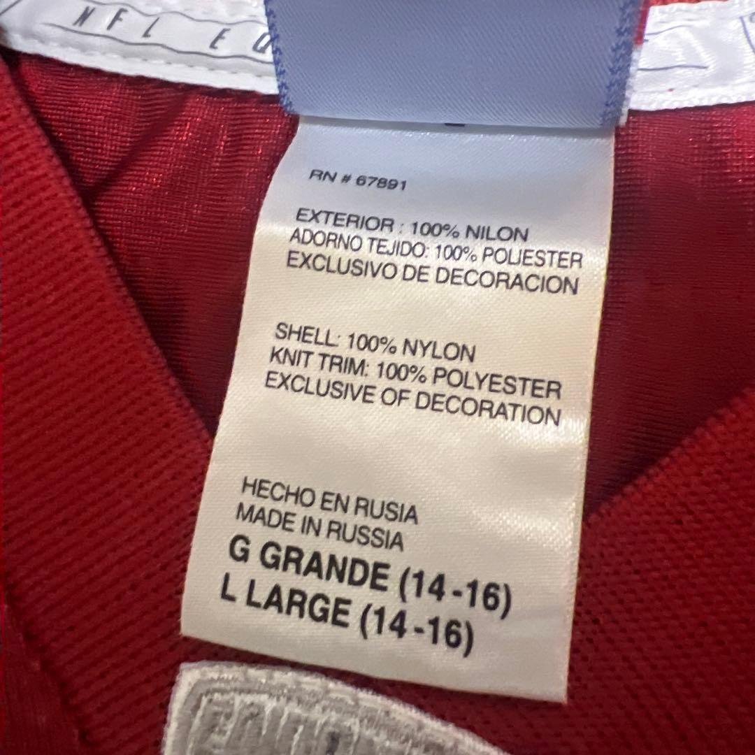nfl reebok 47ers J.PETERSON レプリカジャージ