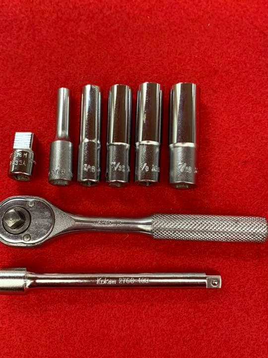 Koken 工具 ラチェット インチソケット等8点セット (T)