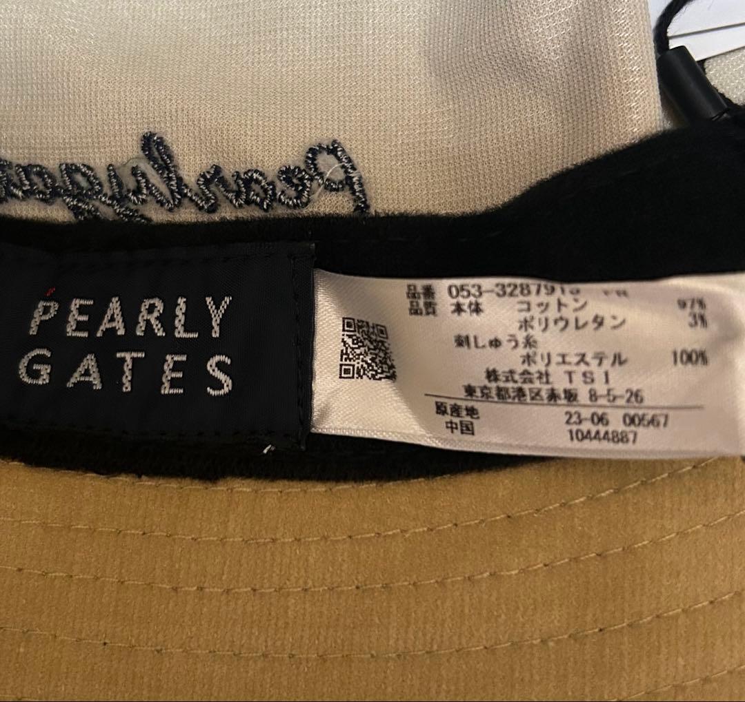 新品 未使用 PEARLY GATES トラッドラビット ハット ベージュ