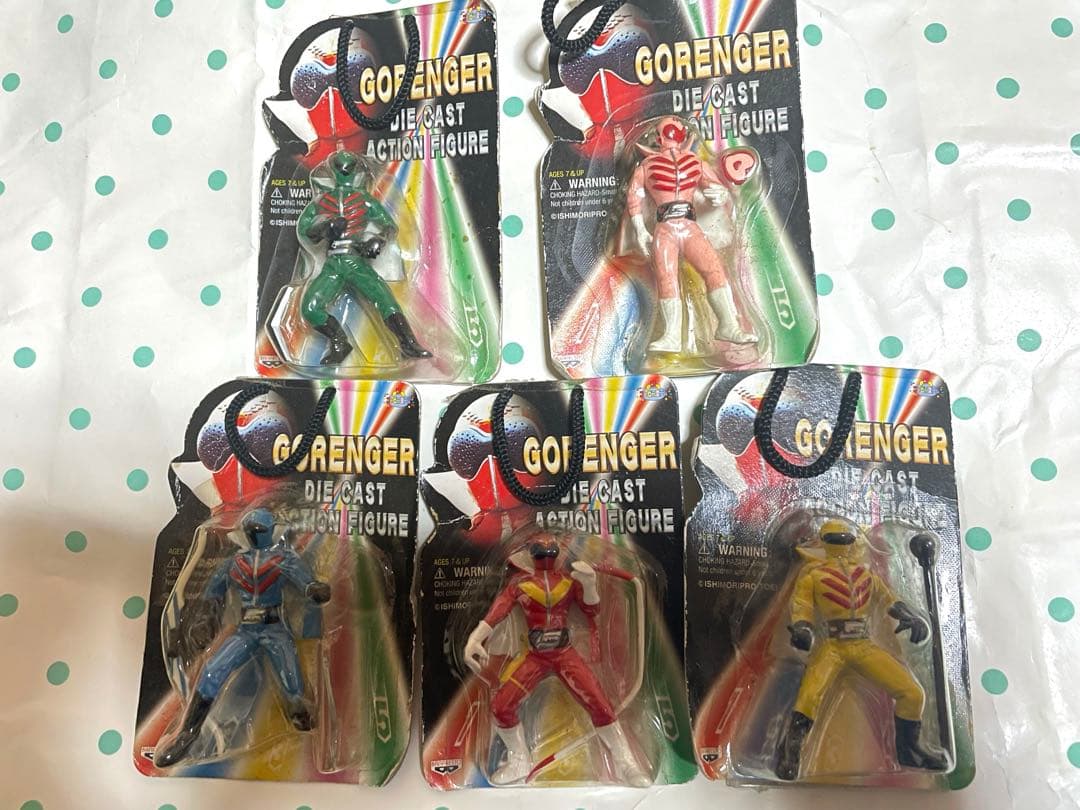 ゴレンジャー ダイキャスト フィギュア全5種セット