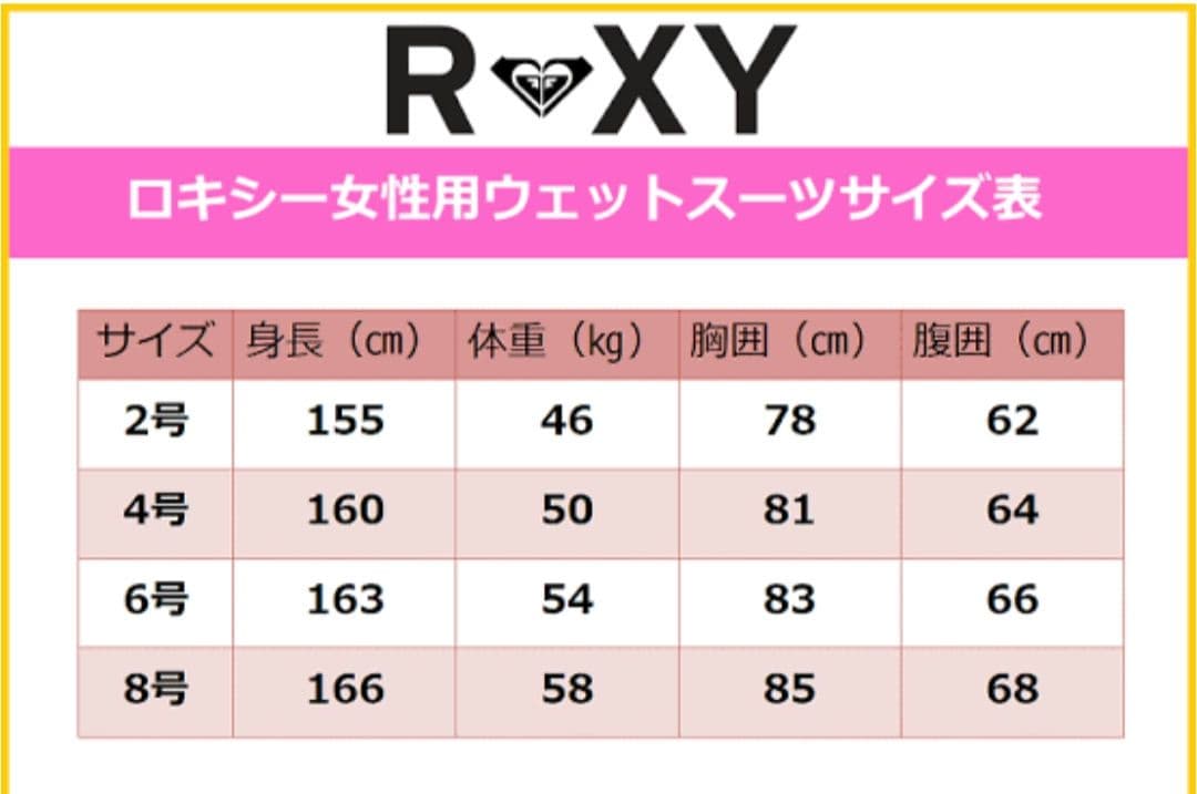 【新品未使用】ROXY ウェットスーツ レディース 3×2mm 4号