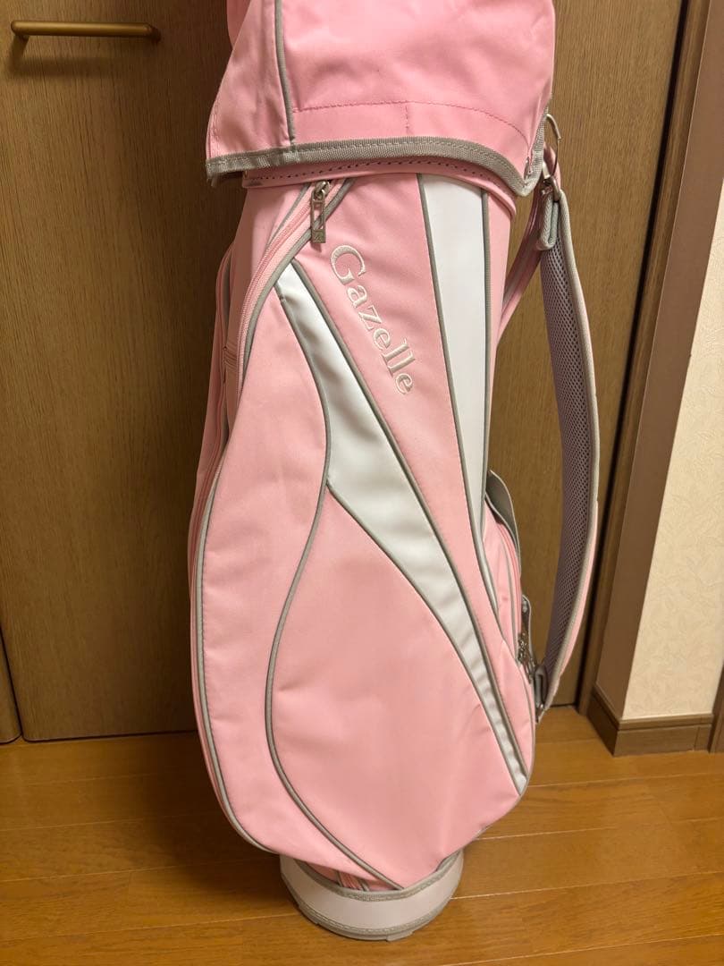 ゴルフ　キャディバッグ　レディース　ピンク　Gazelle