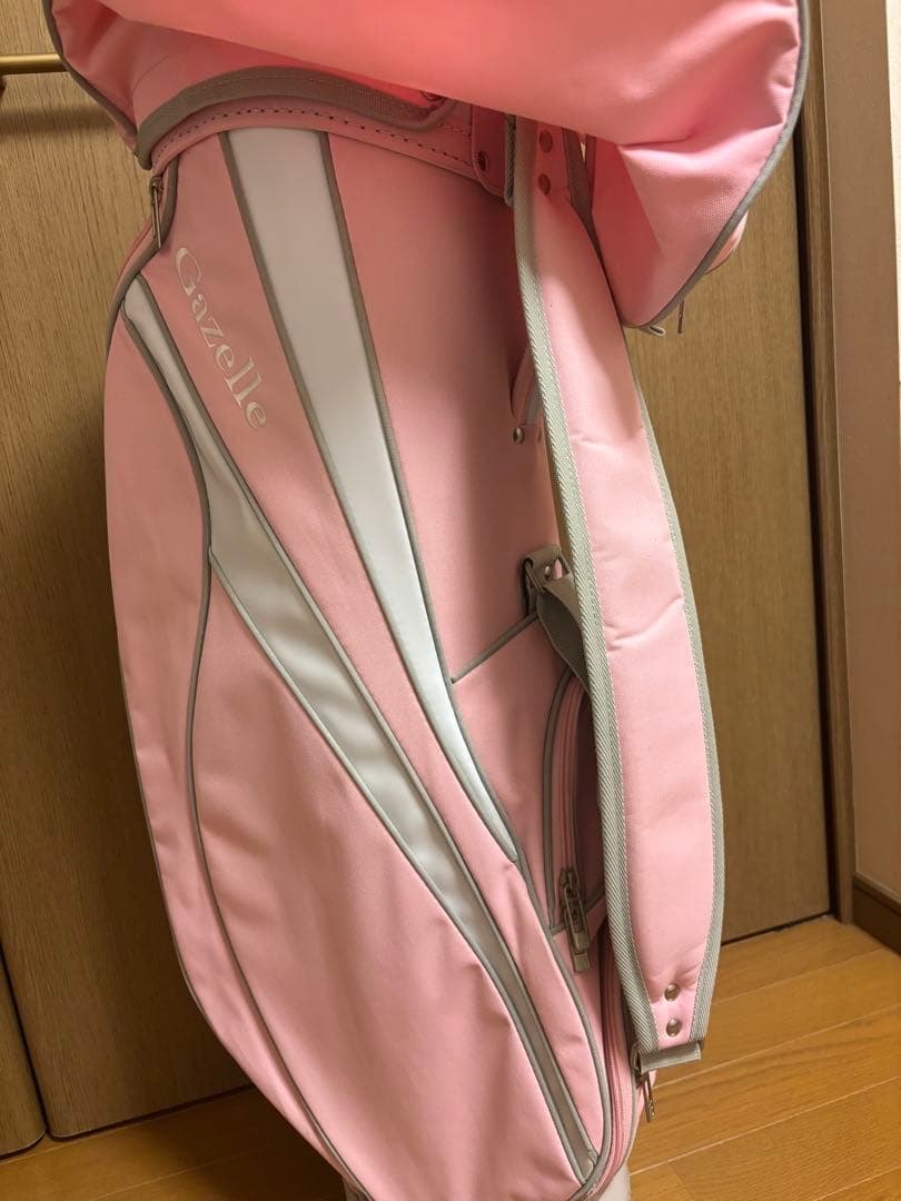 ゴルフ　キャディバッグ　レディース　ピンク　Gazelle