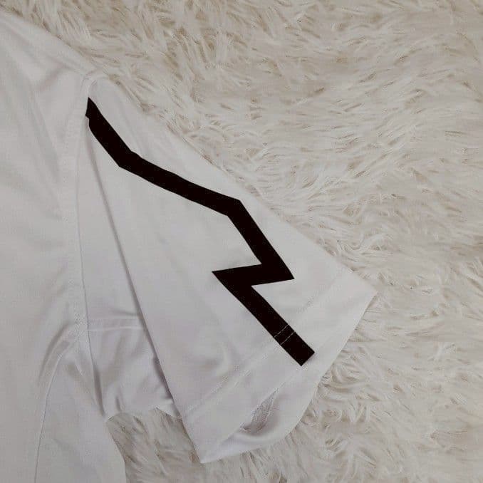 美品◎FootJoy フットジョイ モックネックシャツ 半袖ゴルフウェア 白