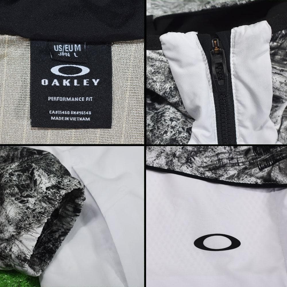 OAKLEY GOLF/オークリー 防風ジャケット【ホワイト/L】美品！