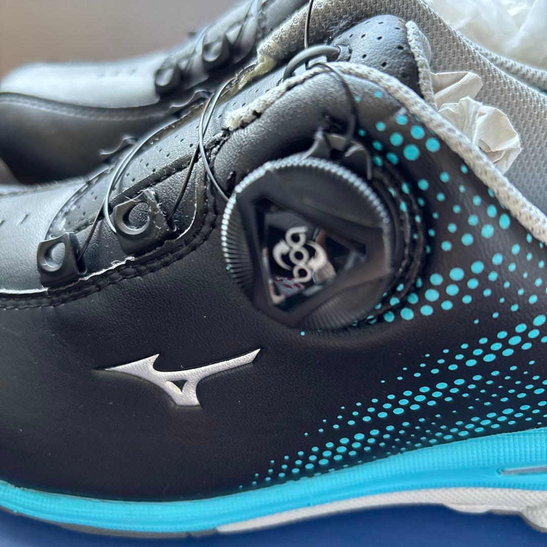 Mizuno ゴルフシューズ 23.5 EEE ブラック/ブルー