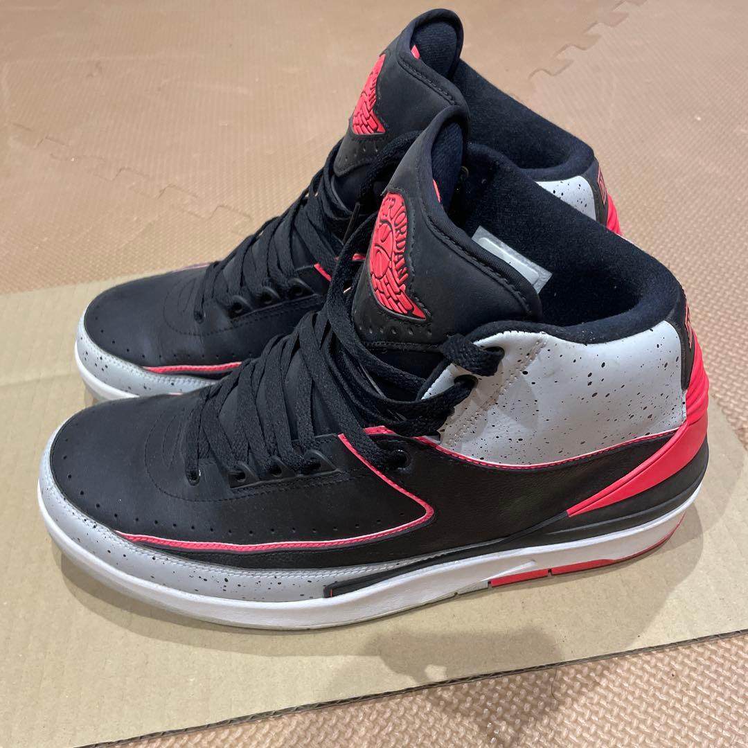 AK　Air Jordan バスケットシューズ 黒/赤/白/美品