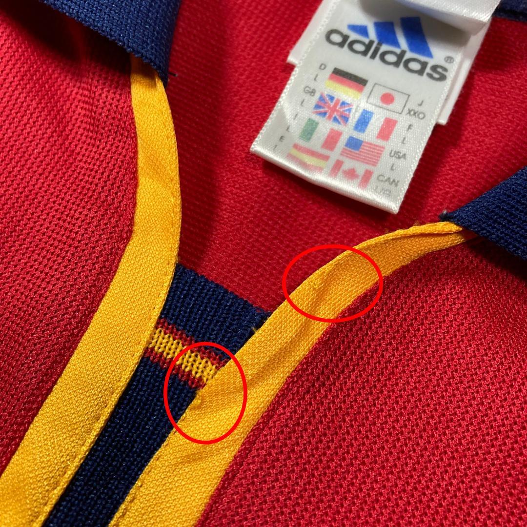 スペイン代表　ユニフォーム　XXOサイズ　adidas　ユーロ2000