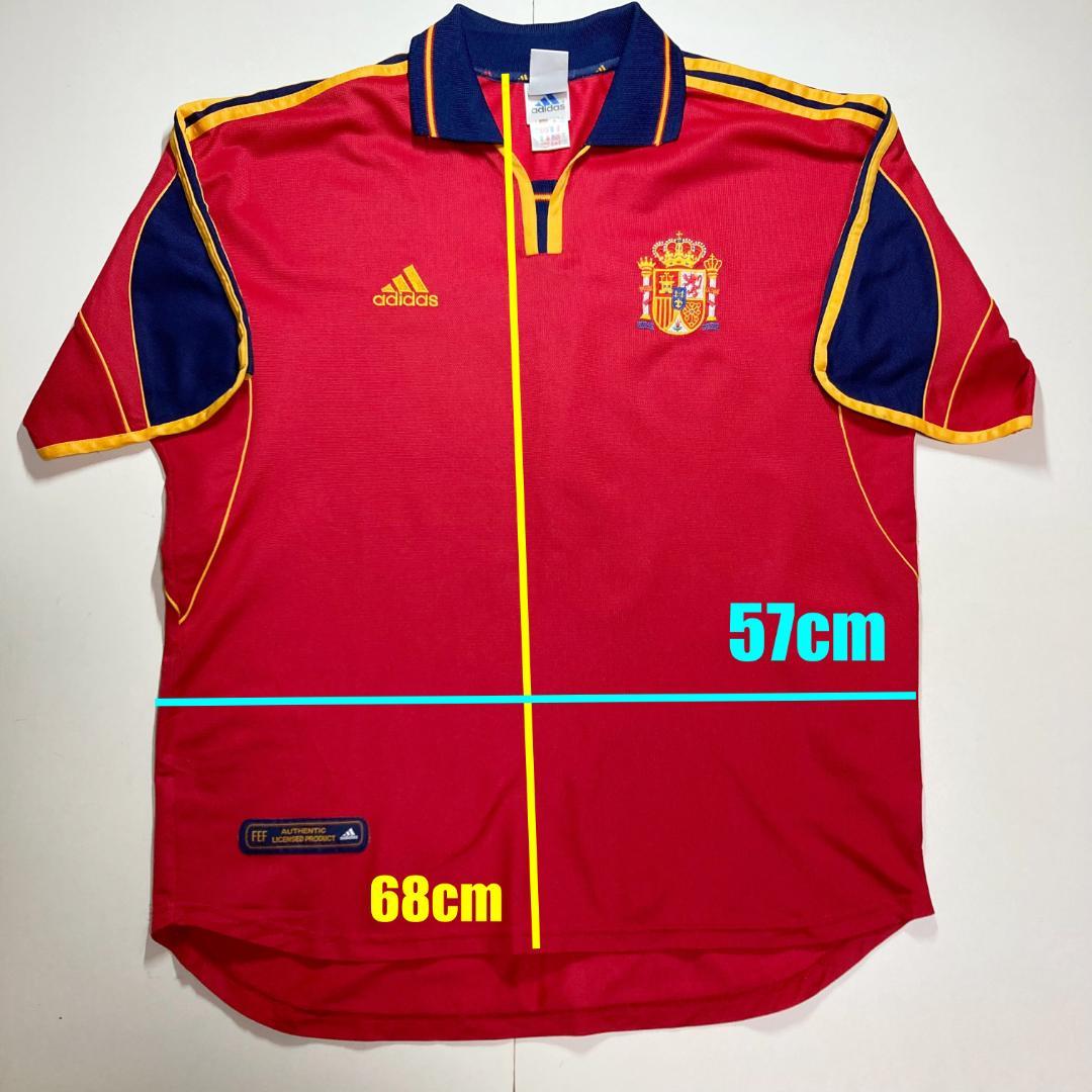 スペイン代表　ユニフォーム　XXOサイズ　adidas　ユーロ2000