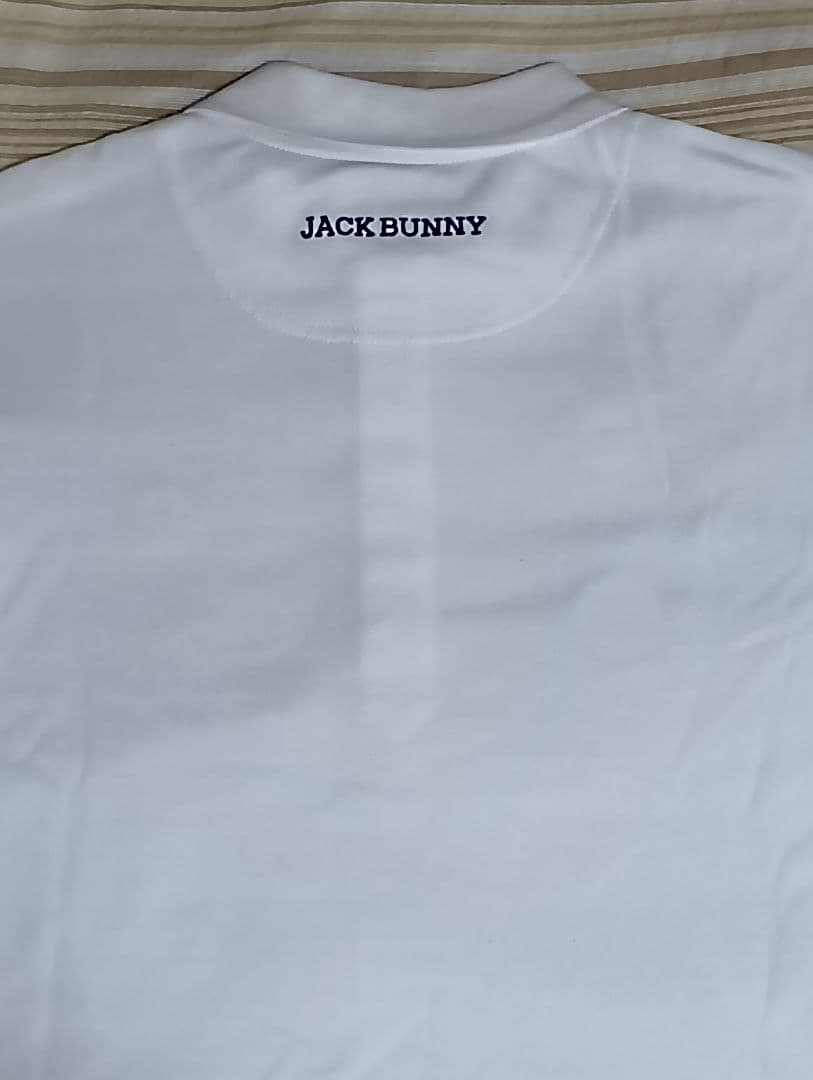 Jack Bunny! 長袖ポロシャツ Mホワイト