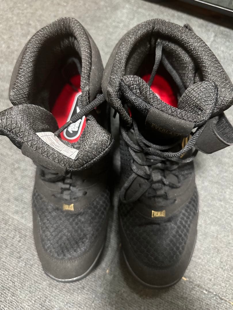 Everlast ボクシングシューズ ブラック ハイカット
