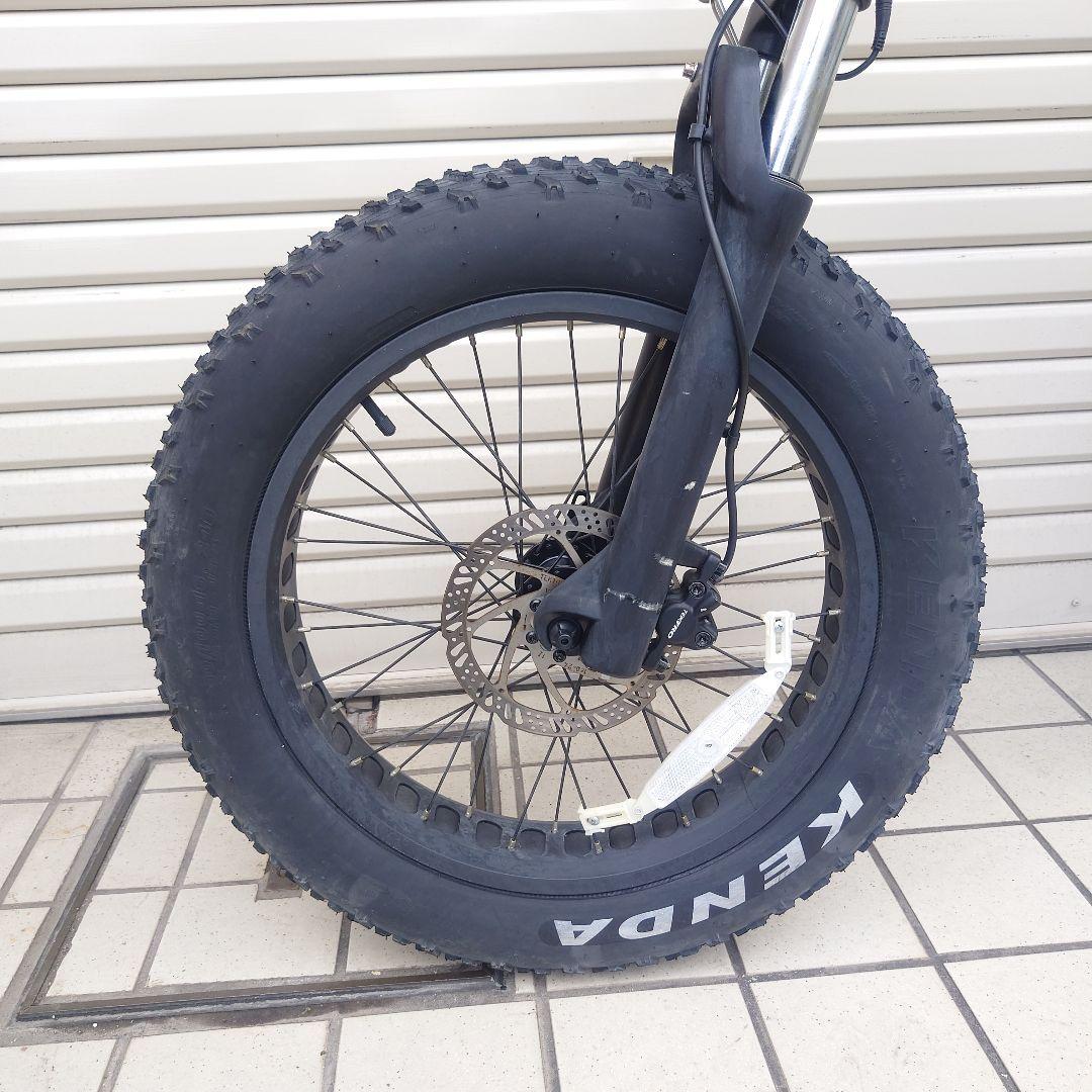 20インチ Fatバイク 電動アシスト 48km走行 1回充電 ファットバイク