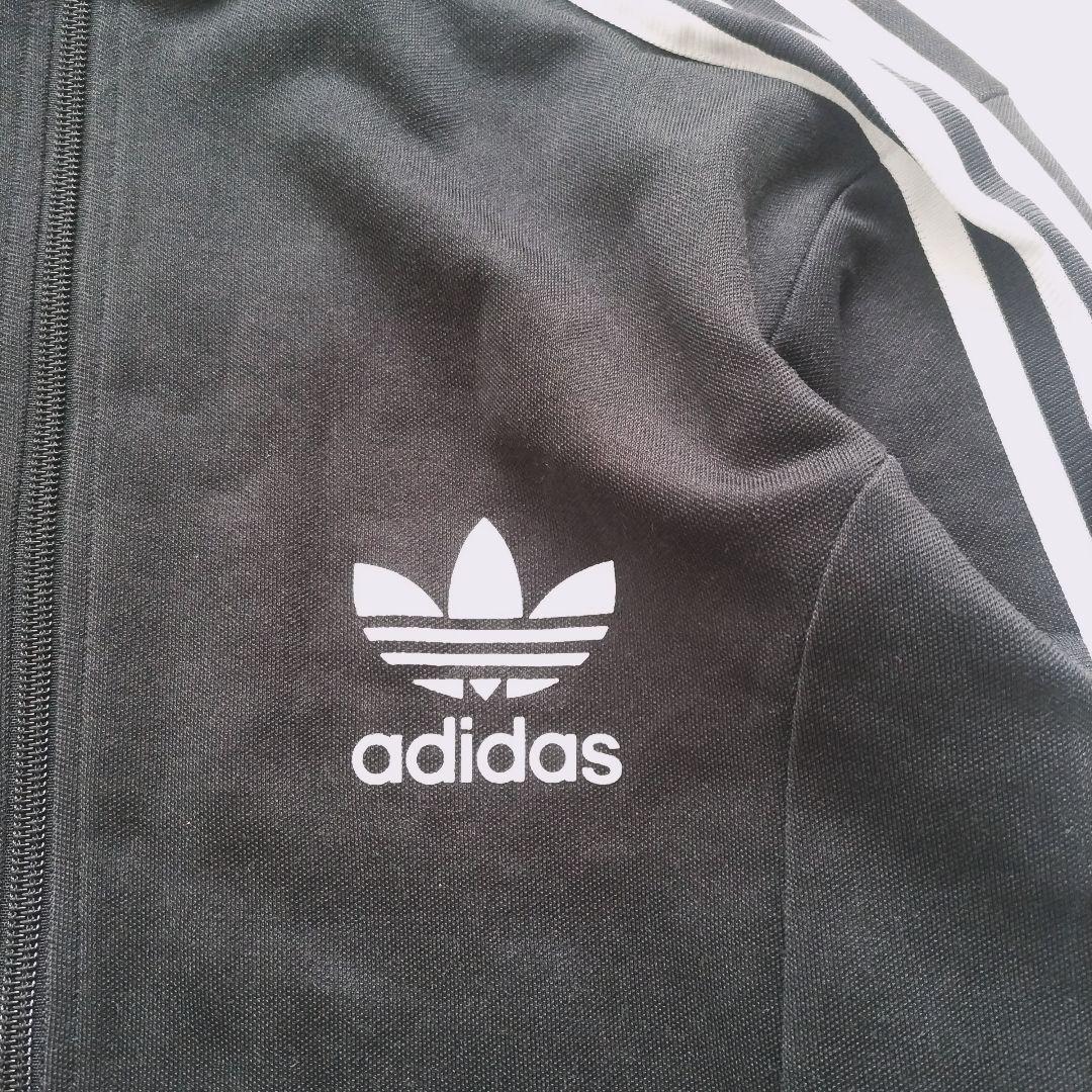 adidas　トラックジャケット　ジャージ　　万国旗タグ　3ライン　トレフォイル