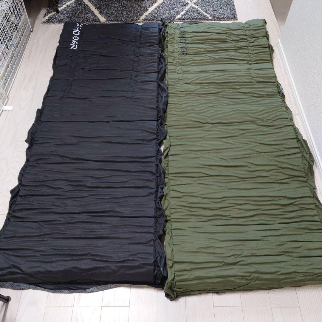 （フレ34）CAMDOOR　インフレーターマット10cmアウトドア（2枚）