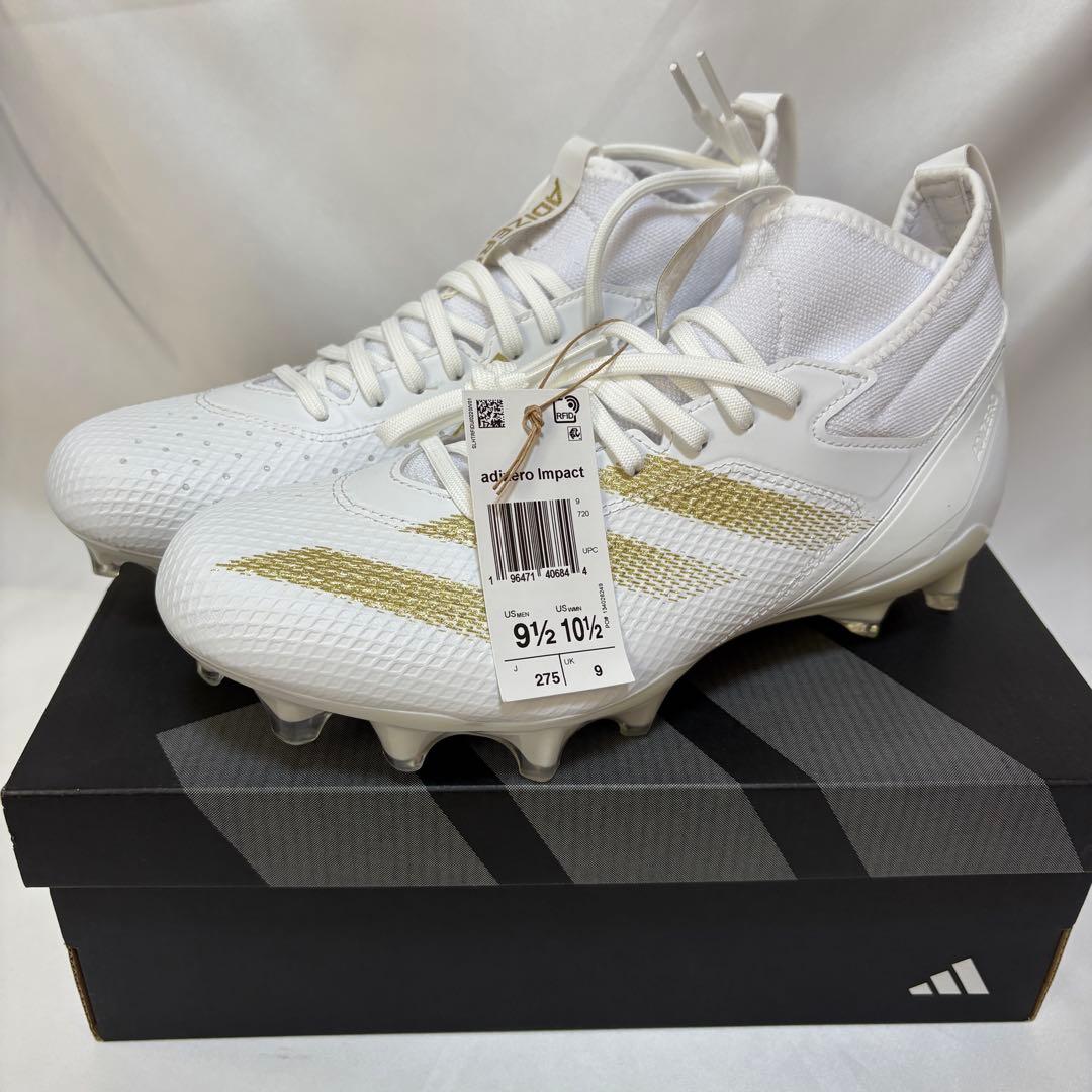 Adizero Impact Cleats　WHT/GLD　27.5㎝　C