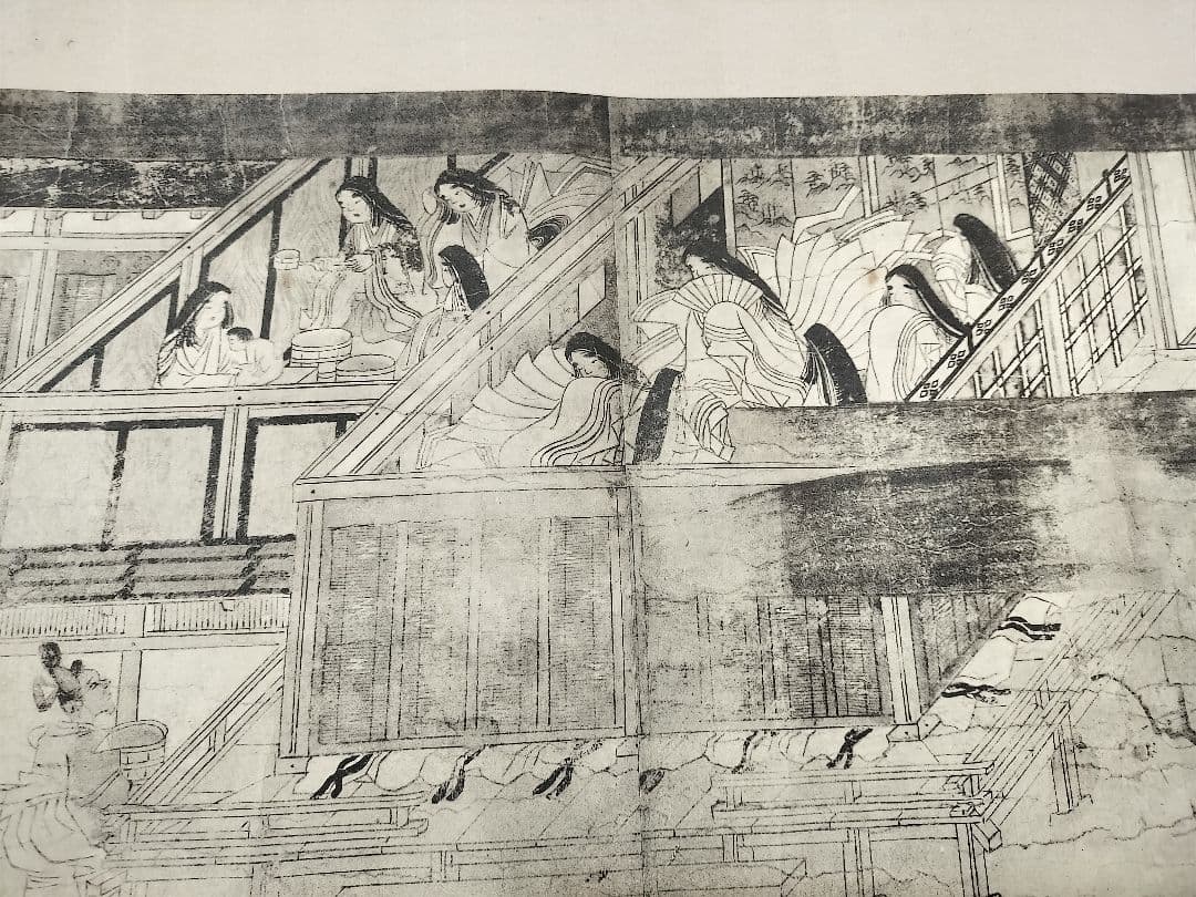 国宝 聖徳太子絵伝 上宮寺本 古径荘　巻物 絵巻