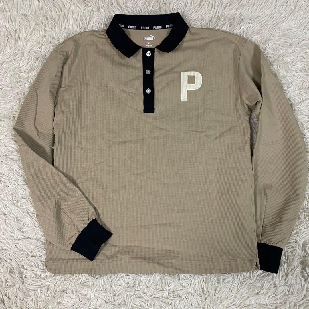 PUMA GOLF プーマゴルフ レディース Pロゴ セットアップ ベージュ