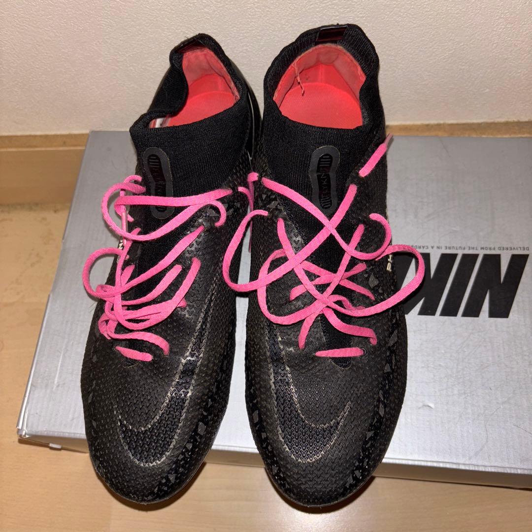 Nike サッカーシューズ ハイカット ブラック/ピンク