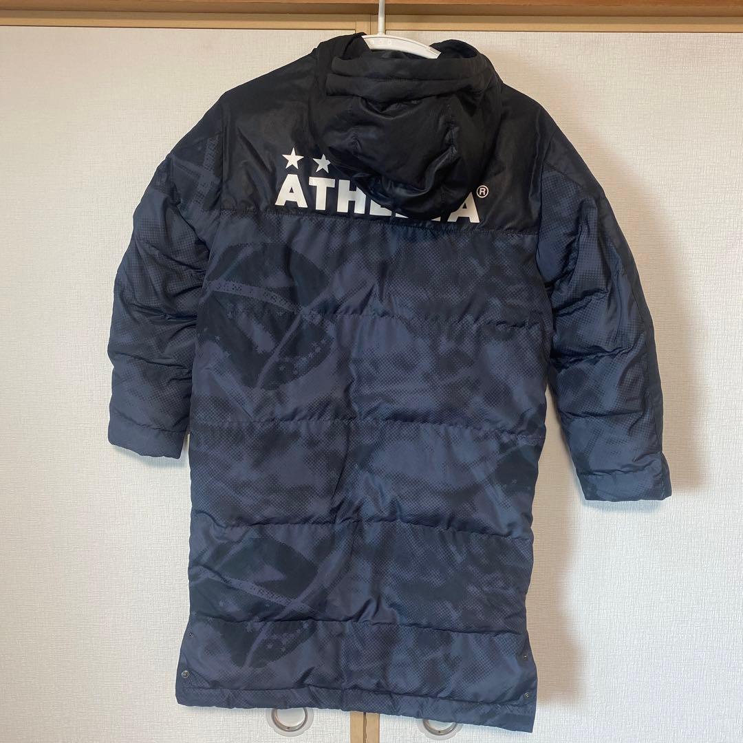 美品‼︎ATHLETA フード付きベンチコート ブラック　kids140cm
