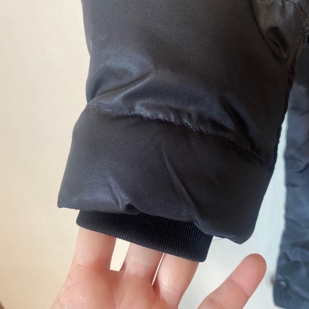 美品‼︎ATHLETA フード付きベンチコート ブラック　kids140cm