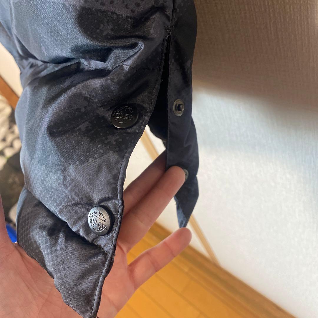 美品‼︎ATHLETA フード付きベンチコート ブラック　kids140cm