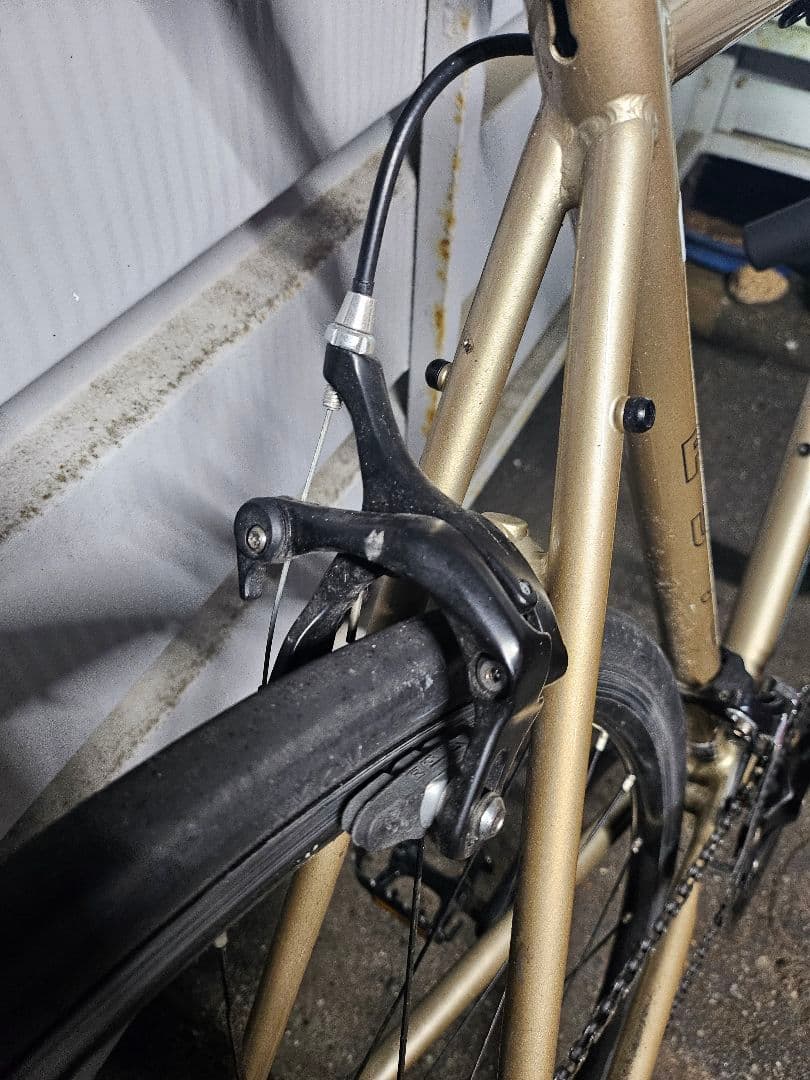 クロモリロードバイク FUJI BALLADΩ52cm ゴールド