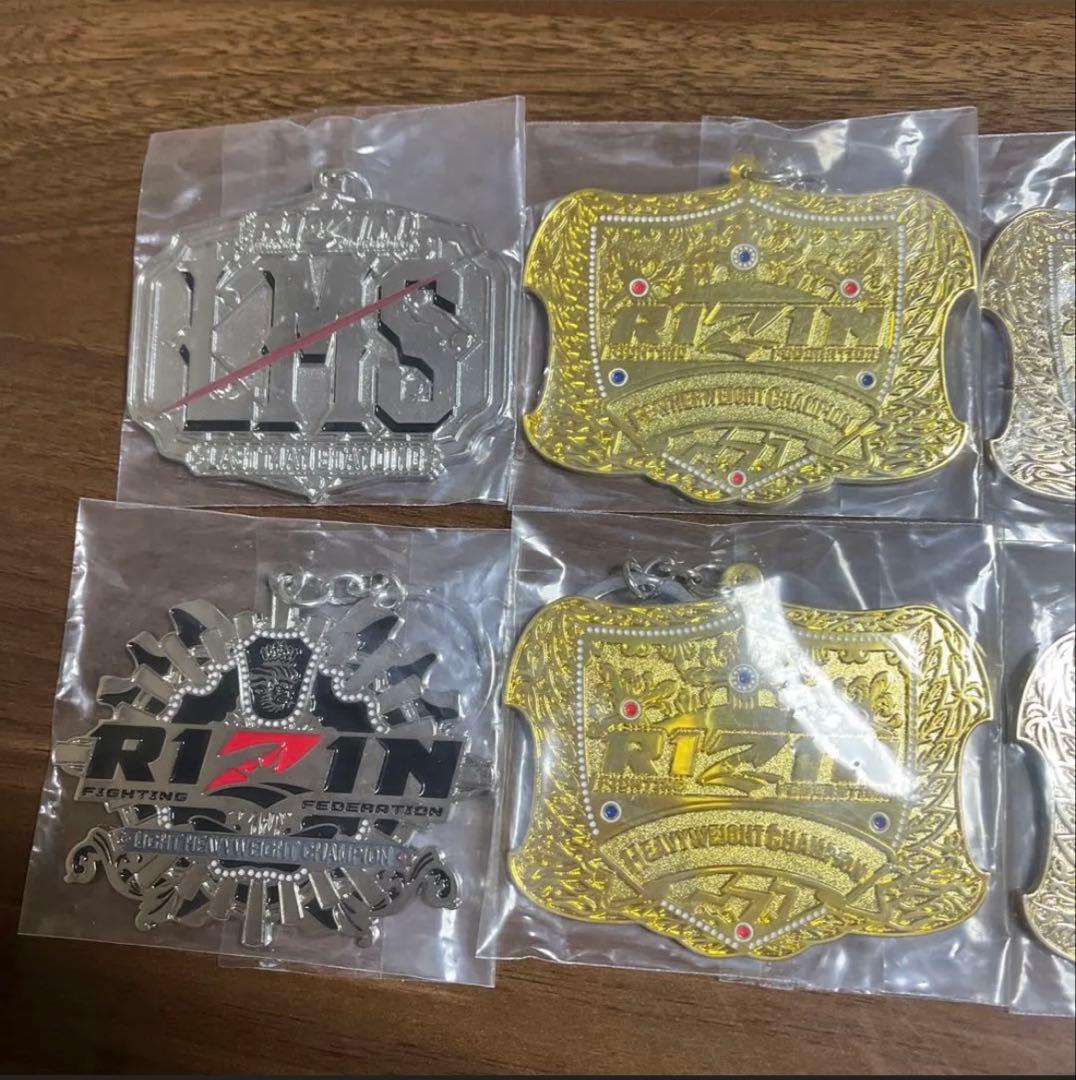 RIZIN 一番くじ　D賞　チャンピオンベルトメタルチャーム コンプ 8種