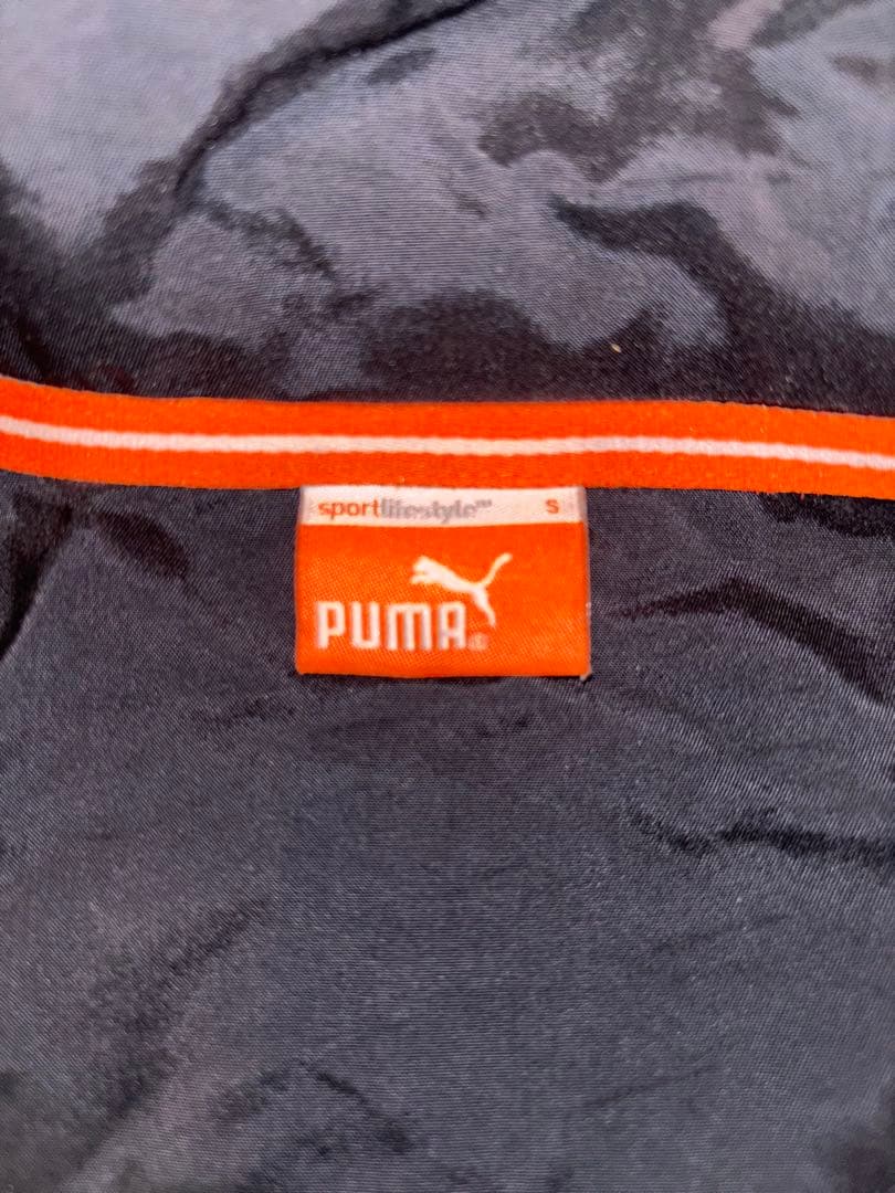 PUMA レディース ゴルフレインコート ブラック/レッド 収納袋付き