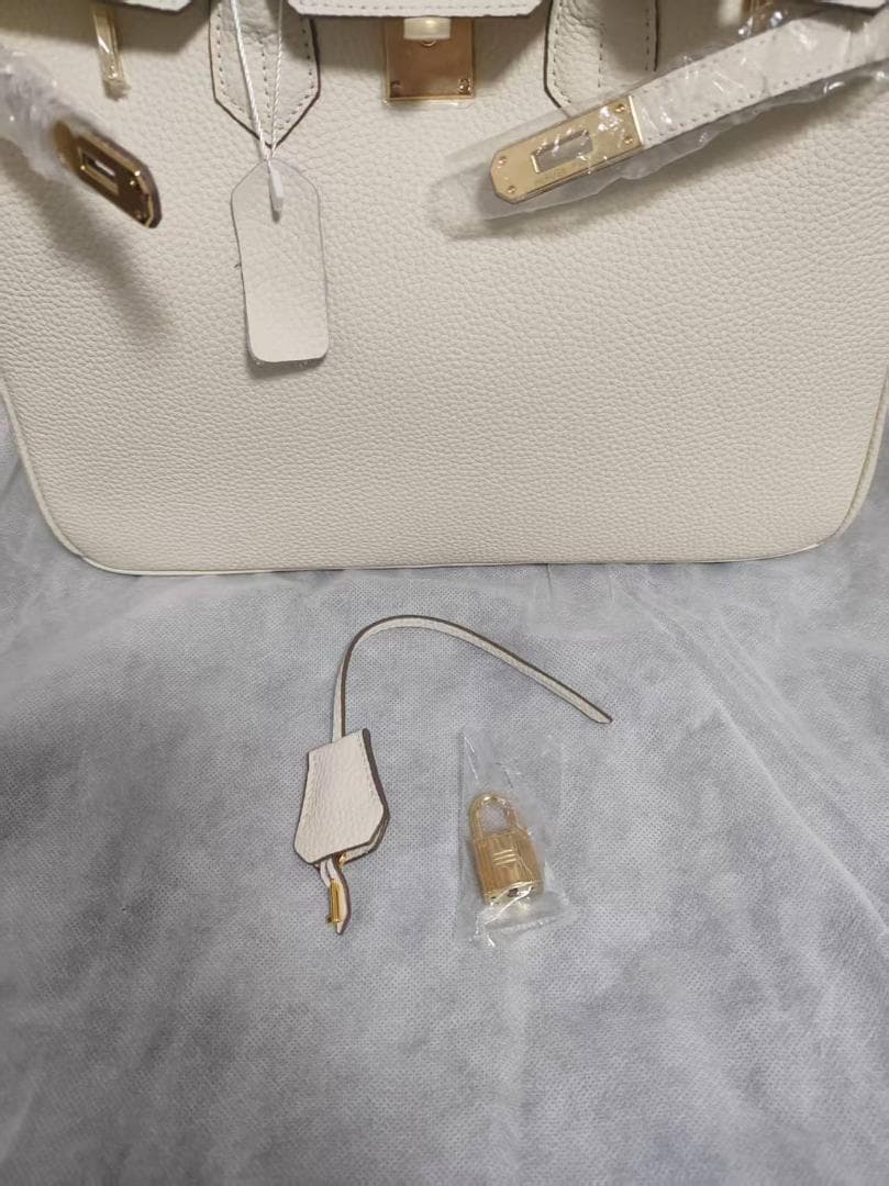 美品 ハンドバッグ バーキン35 ベージュ