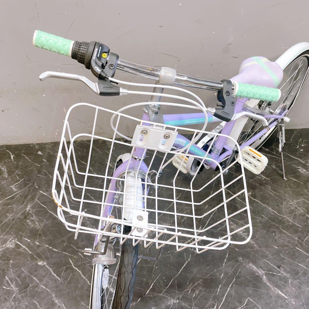 【951】《関西 引き取り》子供用自転車 子供車 gelatina パープル
