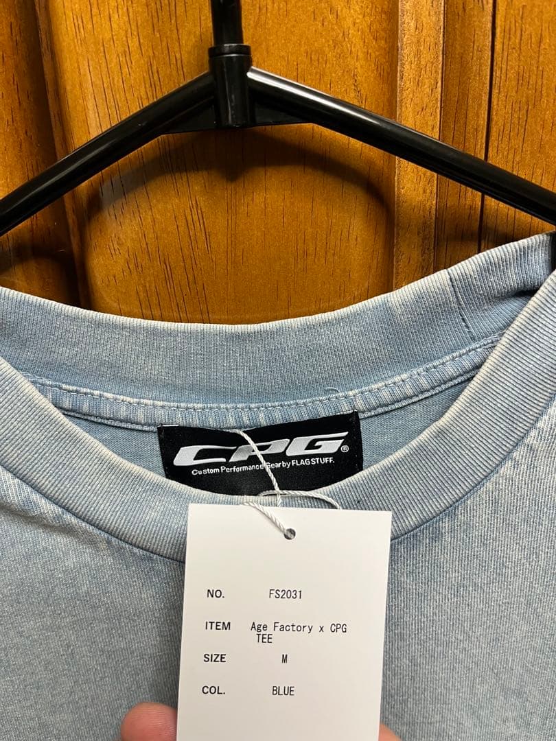 Age Factory × CPG TシャツMライトブルー