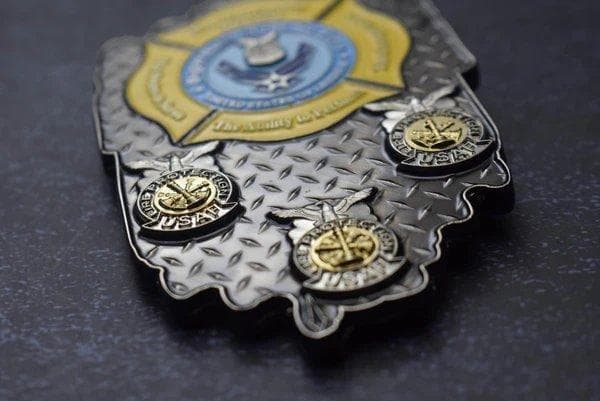 消防士ミリタリー新品 ミリタリーFirefighter Shiled 夜光