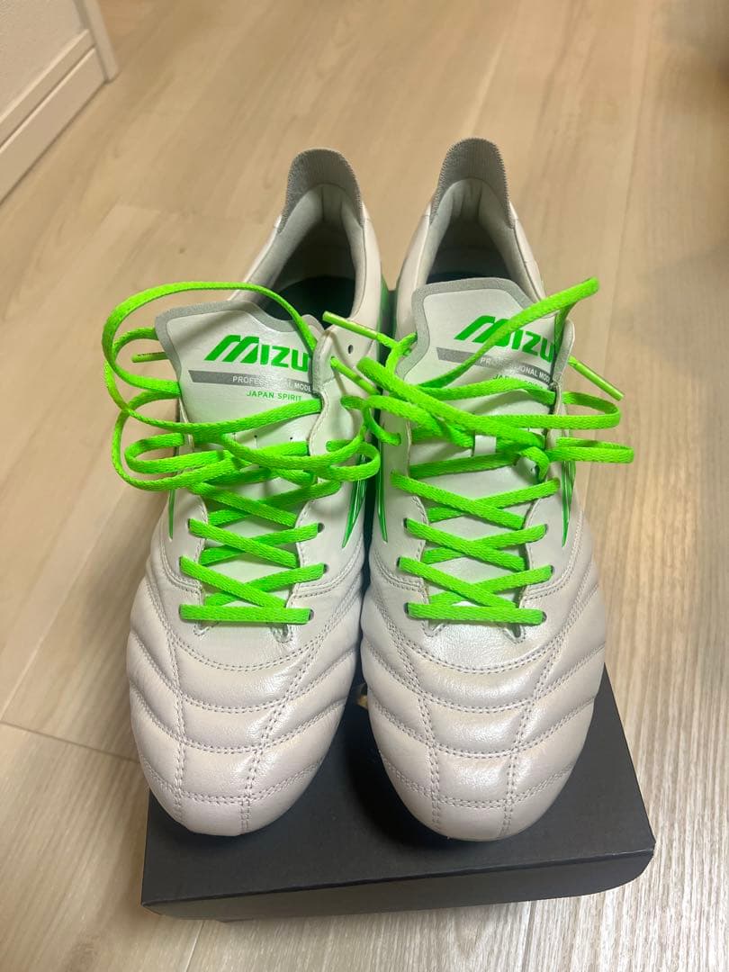 Mizuno サッカーシューズ モレリアネオ 4 JAPANホワイト/グリーン